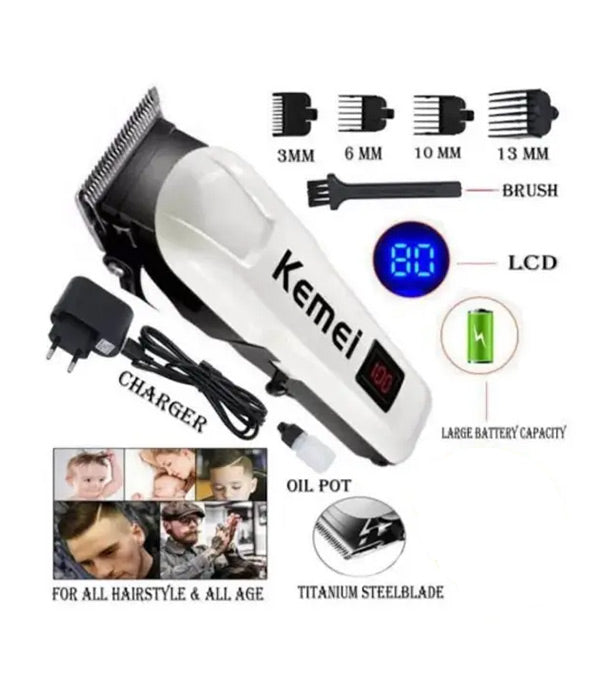 Kemei Km-809A Rechargeable Hair Clipper Set For Men