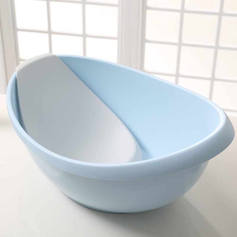 Baby pp thickened egg-shaped bath tub bath tub baby newborn care supplies