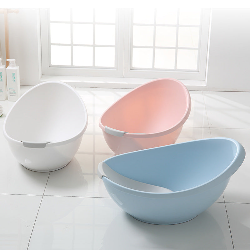 Baby pp thickened egg-shaped bath tub bath tub baby newborn care supplies