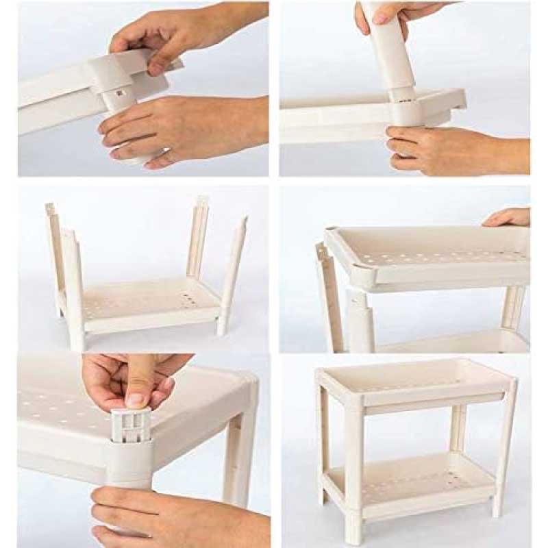 4 Tiers Rectangular Storage Rack