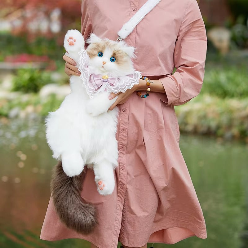 Cat Backpack Soft Plush Simulation