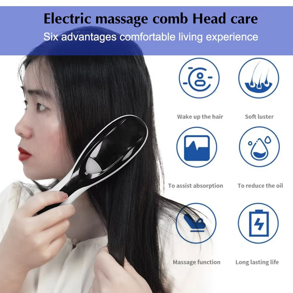 Light Hair Brush Multi Functional Electric Massage Steam Hair Comb