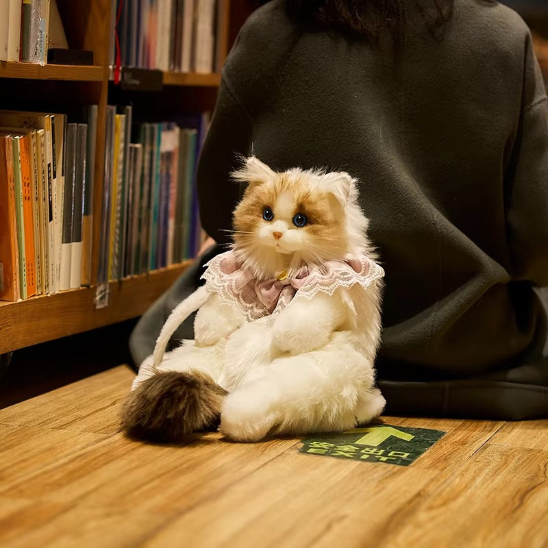 Cat Backpack Soft Plush Simulation