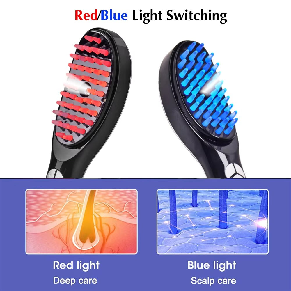 Light Hair Brush Multi Functional Electric Massage Steam Hair Comb