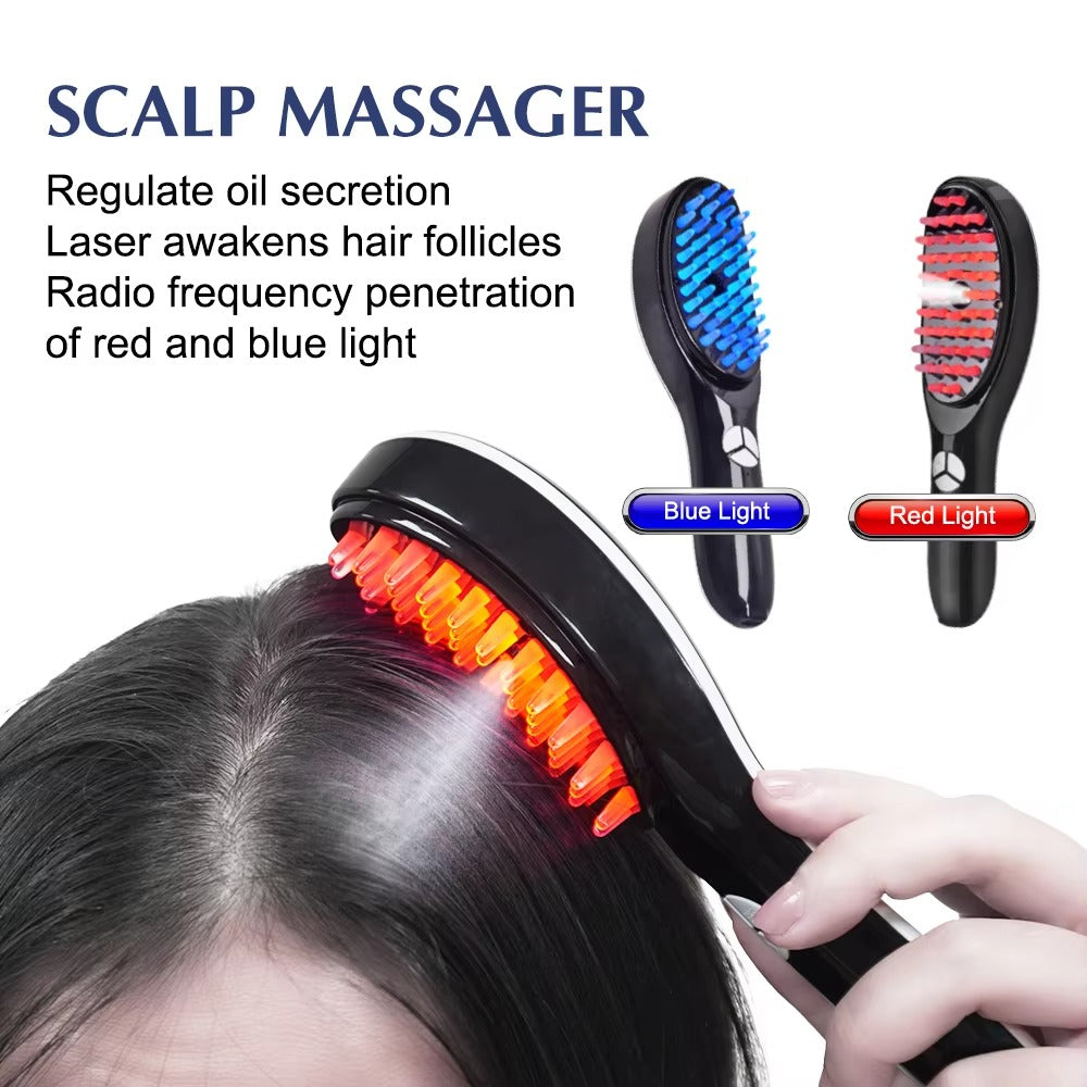 Light Hair Brush Multi Functional Electric Massage Steam Hair Comb
